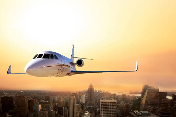 Private Plane is Flying on New York City